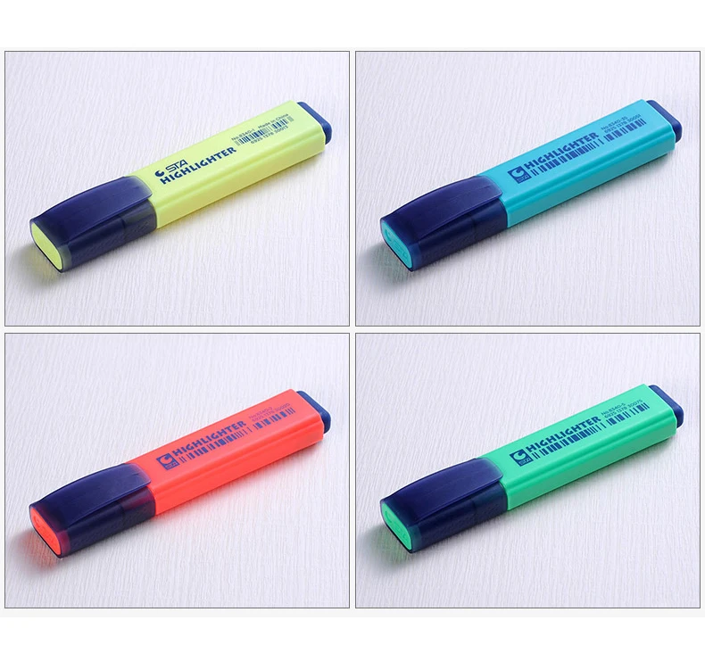  Colored Highlighter pen 8 colors for students offices fluorescent highlighter marker