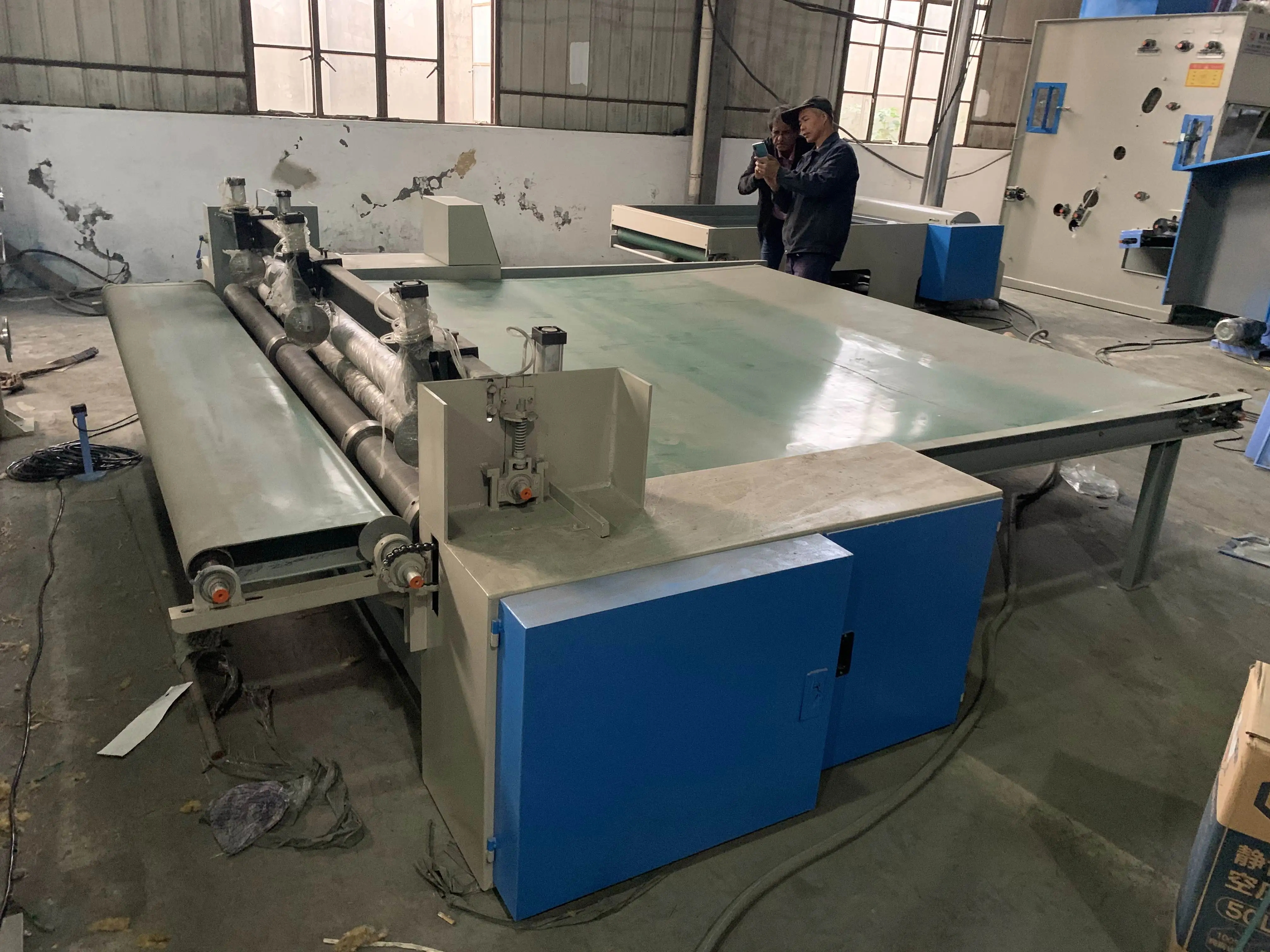 high speed nonwoven polyester staple fiber Auto Cutting and Rolling Machine