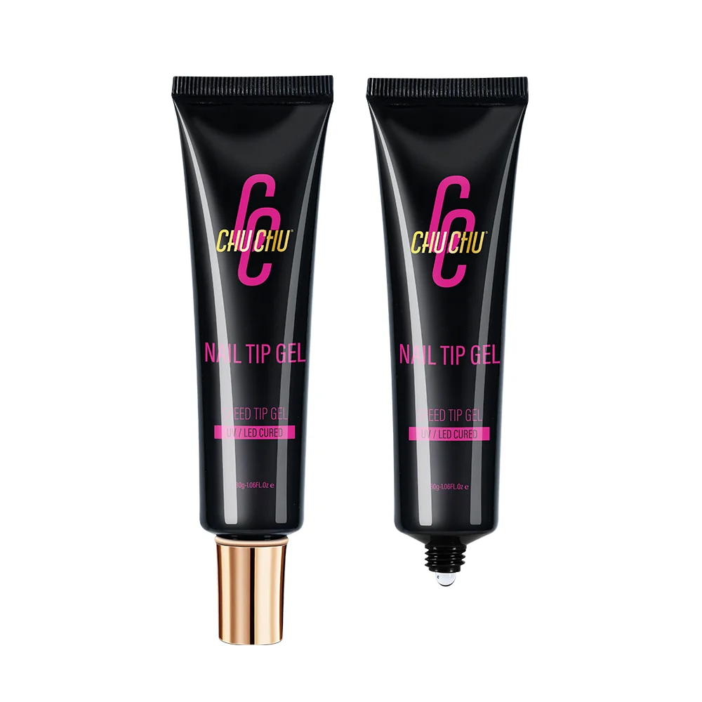 Solid Nail Art Glue Long Lasting Professional 30g Solid Press On Gel OEM Private Label Custom Logo Strong Nail Tips Glue UV Gel