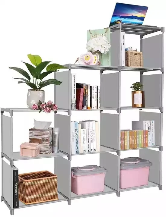 Random Splicing book rack Storage Organizers Excellent Stability floating combined simple Bookshelf with 9 Book Shelves