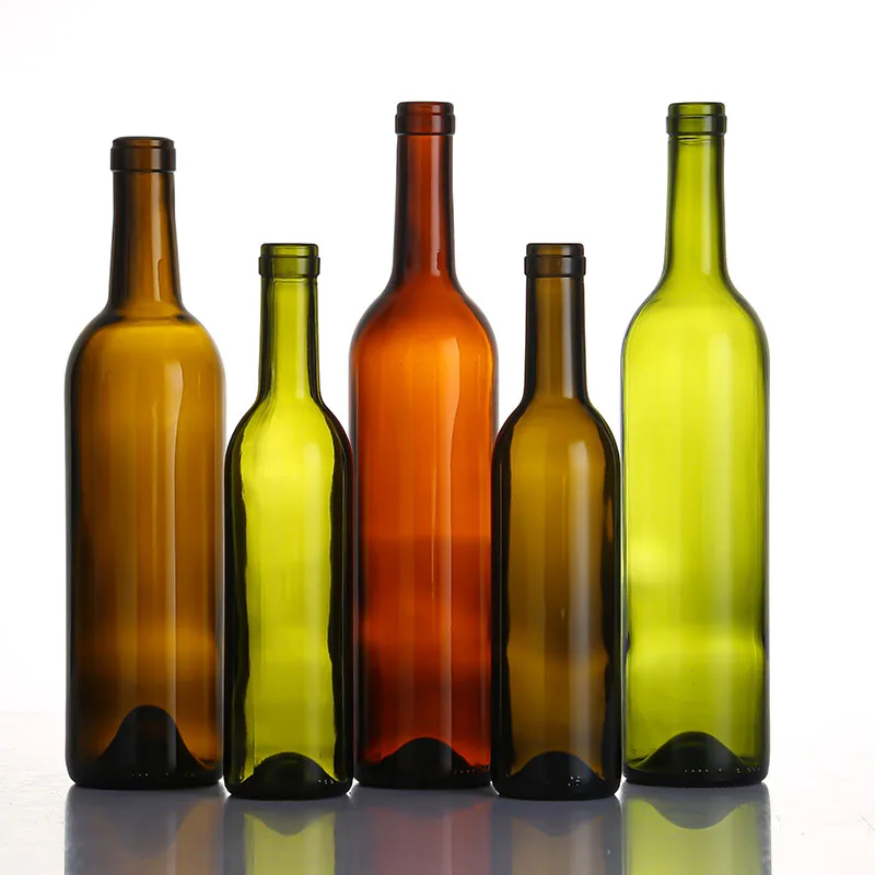 Matte multi color large capacity red wine glass bottle