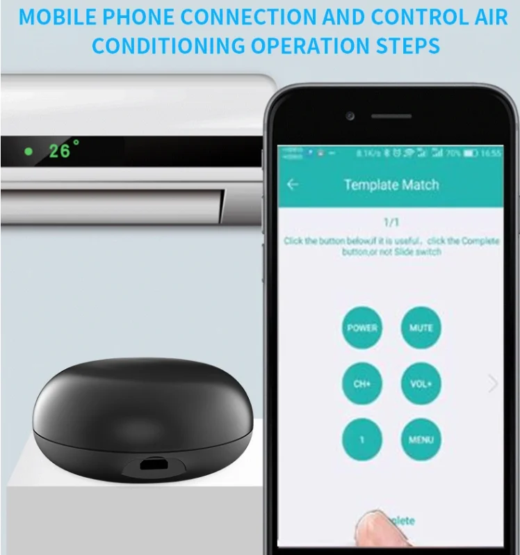 Пульт дистанционного управления Умный дом Wifi IR Blaster Alexa Google Home Голосовое управление RF IR универсальный пульт дистанционного управления