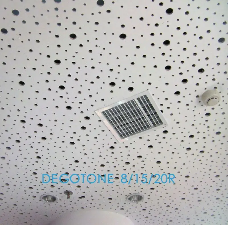 Seamless design gypsum board and acoustic panels for ceiling wall perforated plasterboard 1200x2400mm