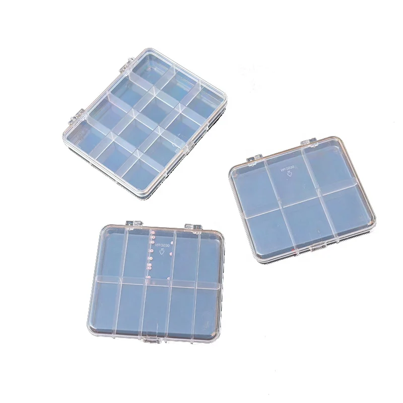 Plastic Beads Containers Transparent Mini Bead Organizer Container Storage Box with Lids for Pills Jewelry and Small Items