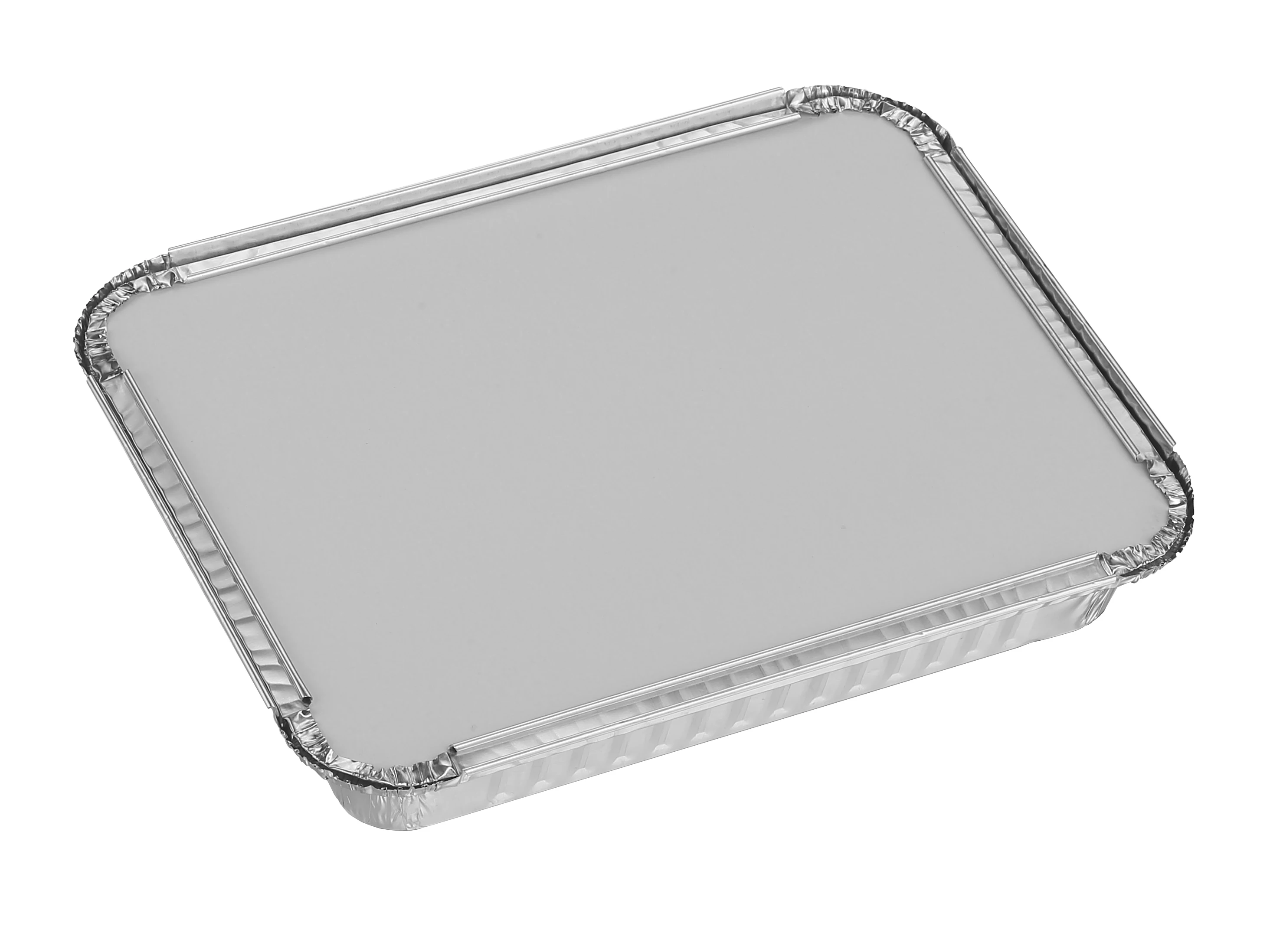 Laixin23 x 18x3 5 см 4 части 1l C30 83120 алюминиевая фольга контейнер для ланча из алюминиевой фольги с картонной крышкой Rec23183i