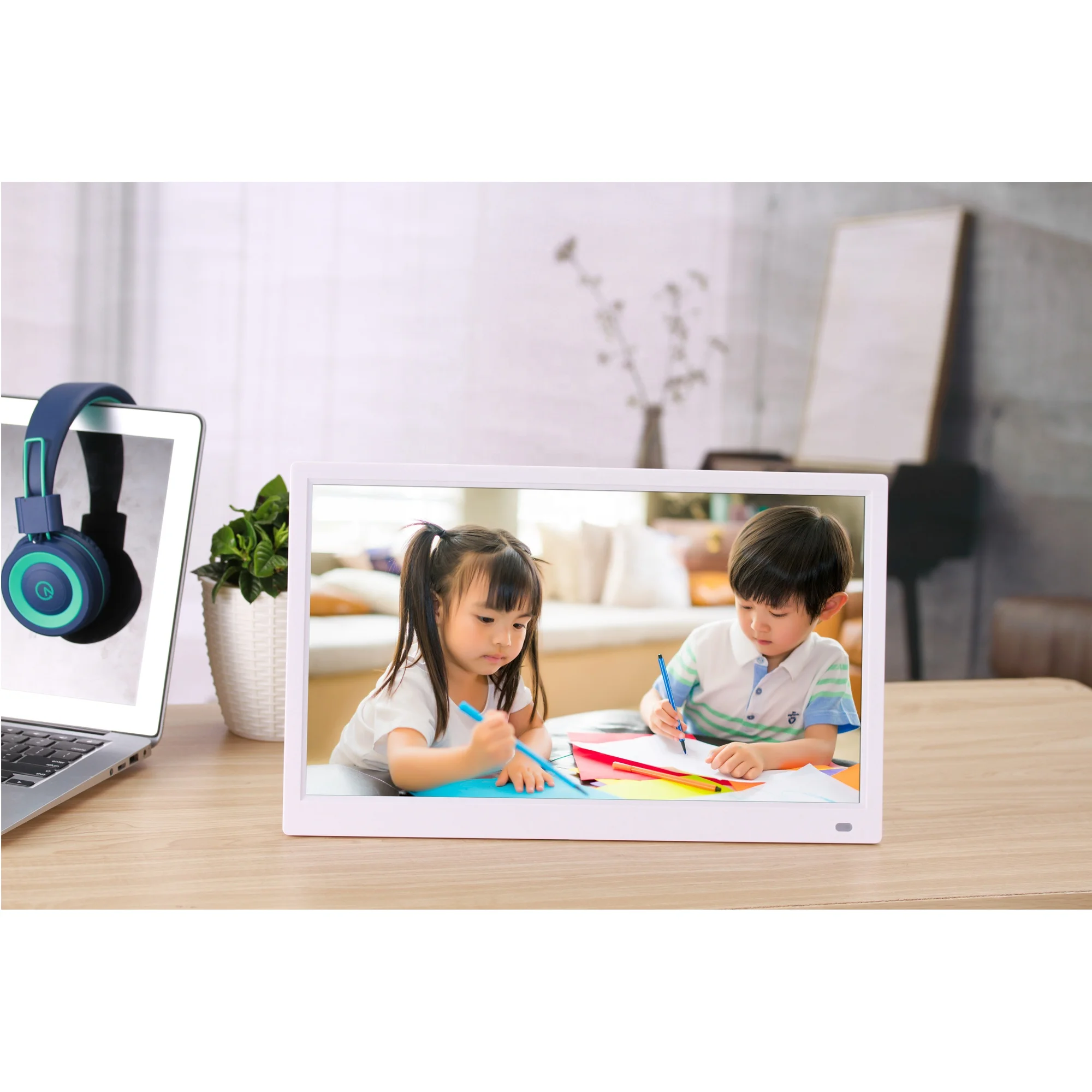 17 inch IPS panel HD video digital photo frame loop video picture digital album support 1080P 1920X1080