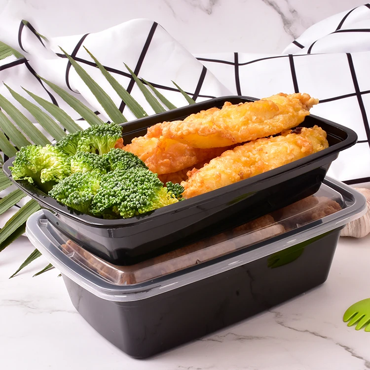 Wholesale Plastic Food Container PP Lunch Box Plastic Disposable Meal Prep Containers With Lids