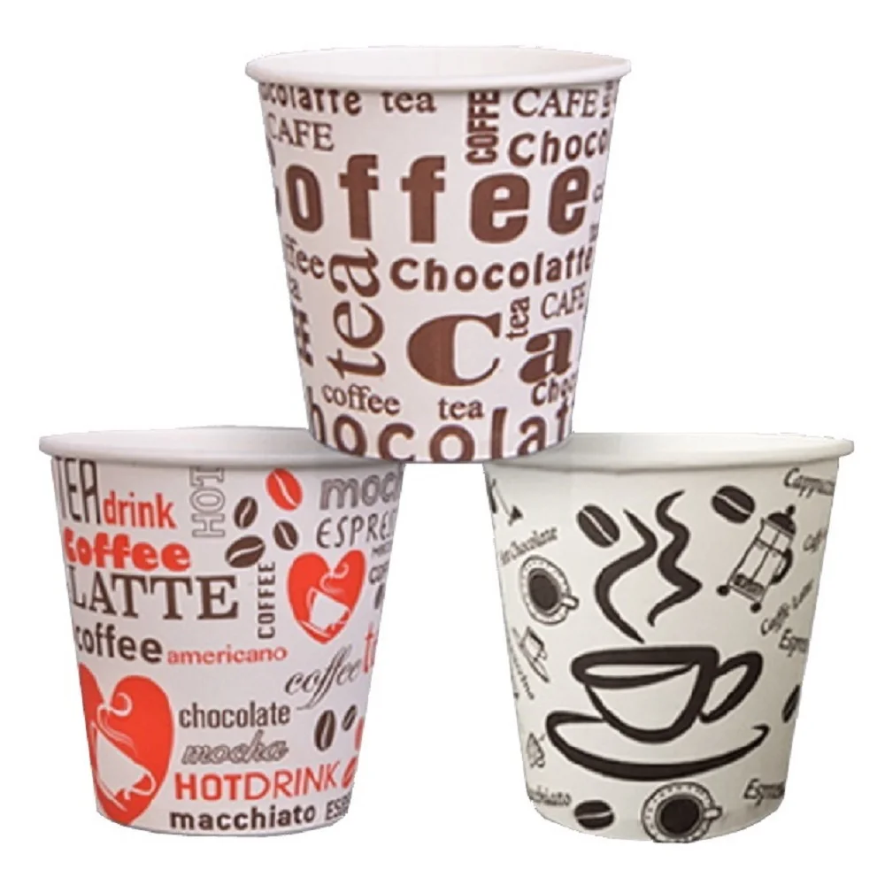 Custom Food Grade Packaging Dessert Paper Cup Hot Tea Coffee Cup