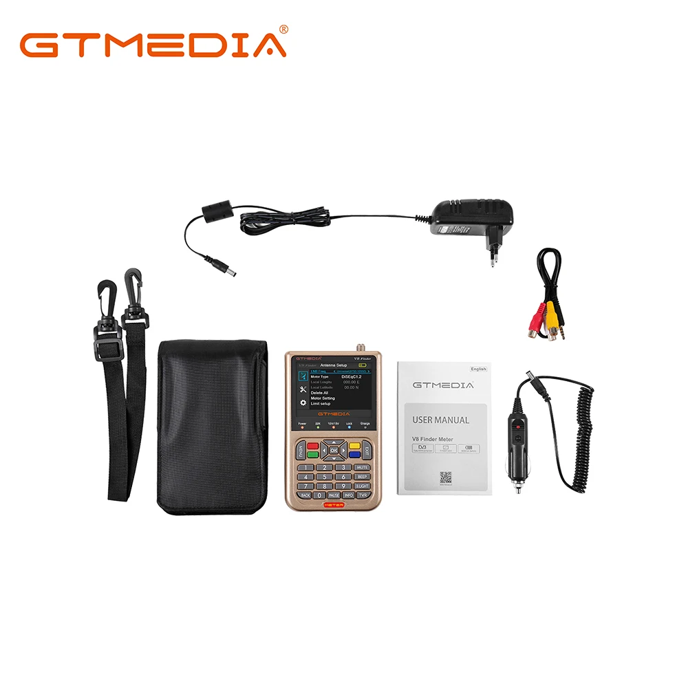 Factory original GTMedia Freesat v8 dvb-s2/s2x satellite finder meter with spectrum analyzer new version H.264