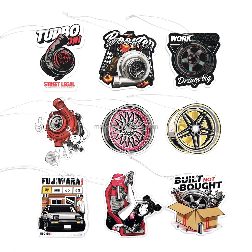 Paper Hanging Wakaba Japan Treefrog Leaf Hand Eatsleep Domo Kun JDM Air Freshener