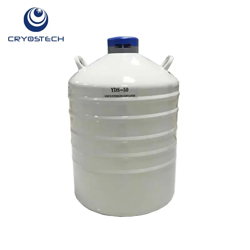 50 Liters Liquid Nitrogen Tank Semen Container Animal Vaccine Storage Dewar YDS-50