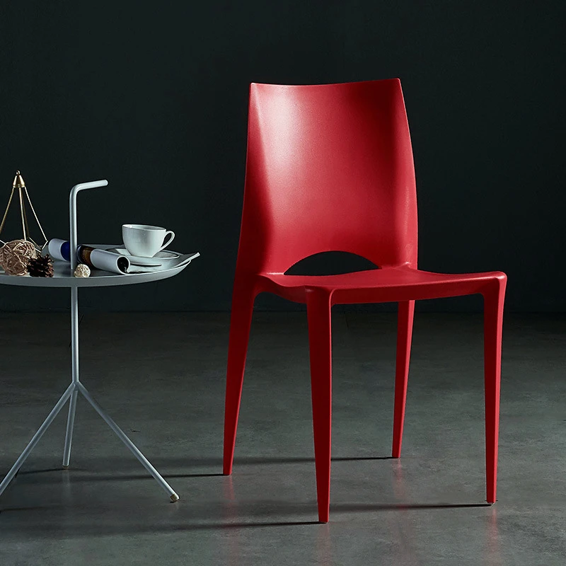  Modern Design Plastic Dinning Restaurant Stackable Dining Chairs For
