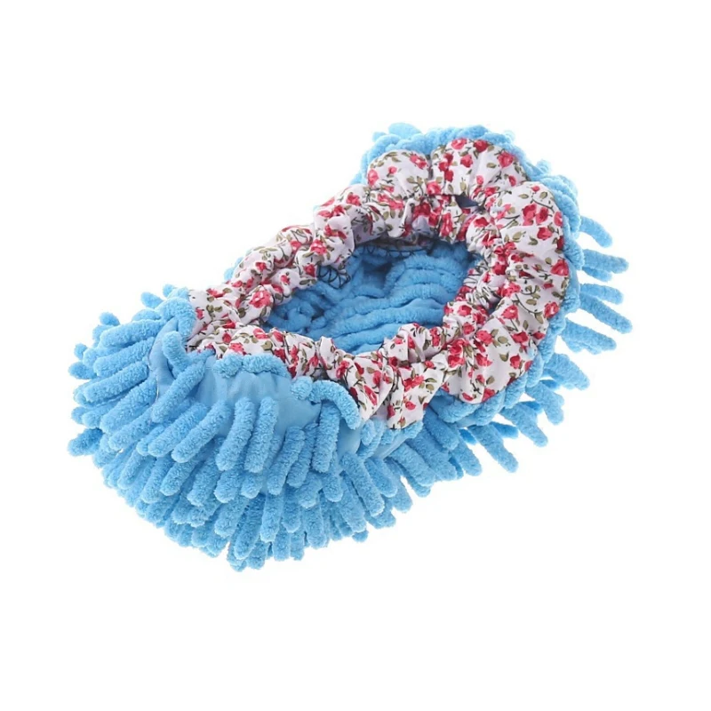 Topwill Hot Sale 1 Pieces Washable Reusable Floor Polishing Men Women Sweeper Cleaning Tool Microfiber Slippers Mop Shoes