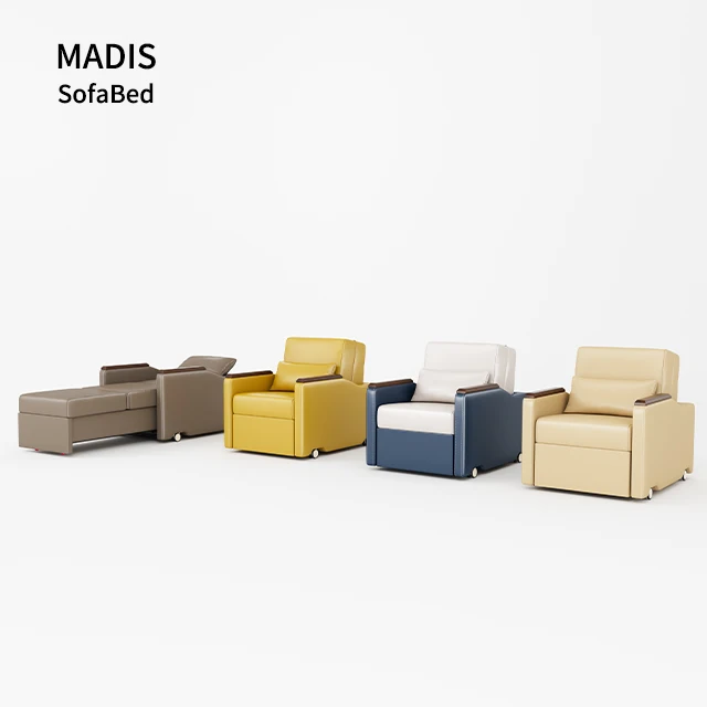 
Hospital prefabricated Sofa bed accompany maternity hotels carecenter single sofa folded sleep sofa office leather accompnier 