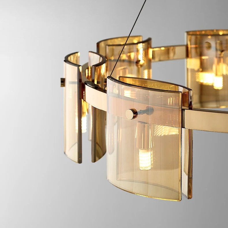 Black Gold Led Pendant Light Nordic Design Modern Luminous Lamp Lighting
