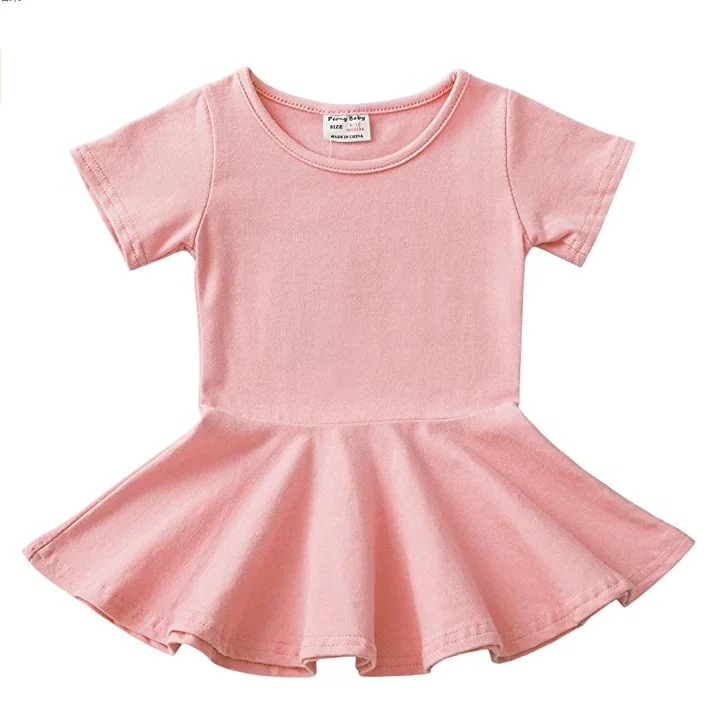 Unique Baby Girl Names Images Little Girls heathy grey Dress Cotton Twirly Tank Dress For School Play Summer Boutique Clothes