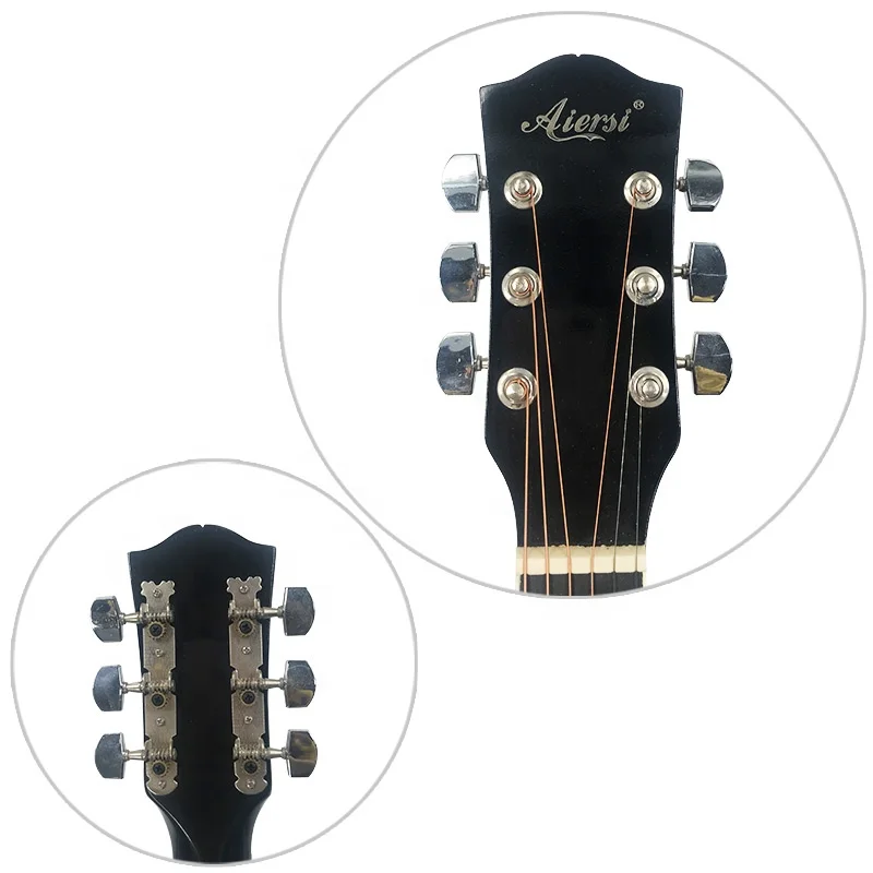 Wholesale cheap price Small size 38 Inch various Colour All Lindenwood Electric acoustic guitar for learner and starter