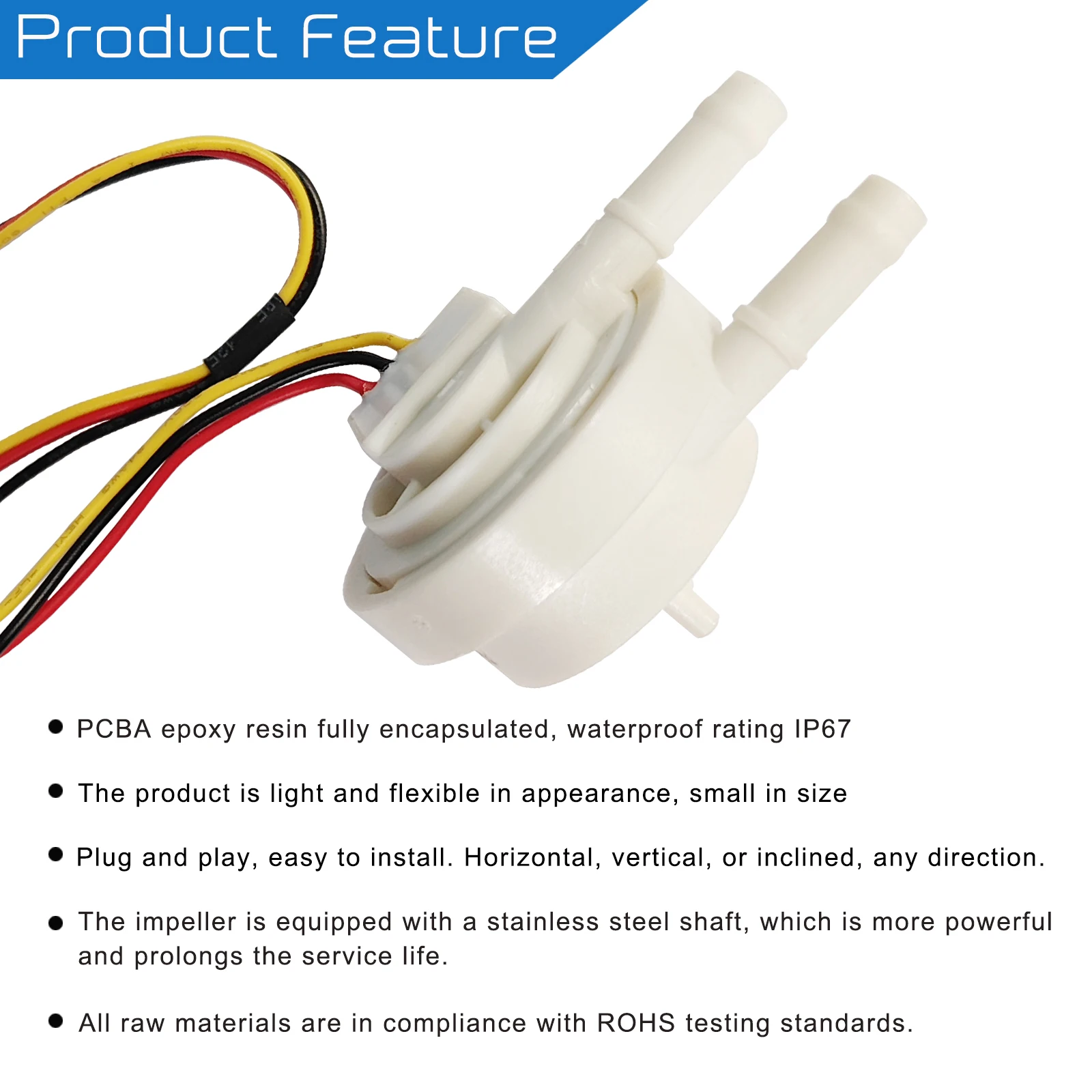 Food Grade Home Industrial Application Coffee Maker Water Dispenser Hall Flow Sensor Water Flow Switch