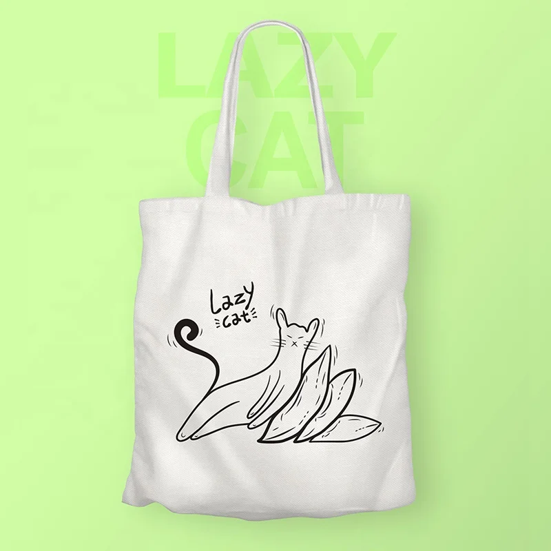 Huiyi Washable grocery folding shopping trolley cute animal large reusable shopping bags