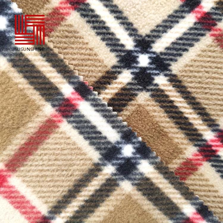 
Alibaba china supplier jacquard soft textile fabric polar fleece for garment 