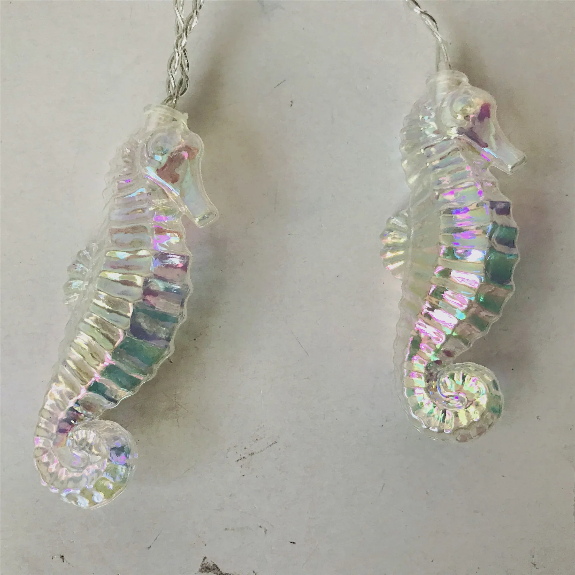 Clearance Sale Sea Horse LED String Lights Under Sea Nautical Ocean Theme Seamaster Shaped Lights Battery Hippocampus Lamp