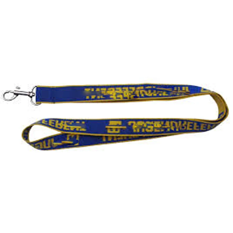 Customized embroidered lanyard woven lanyards no minimum order