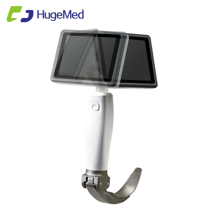 
HugeMed 2MP CMOS Camera rigid reusable balde video laryngoscope for Emergency 