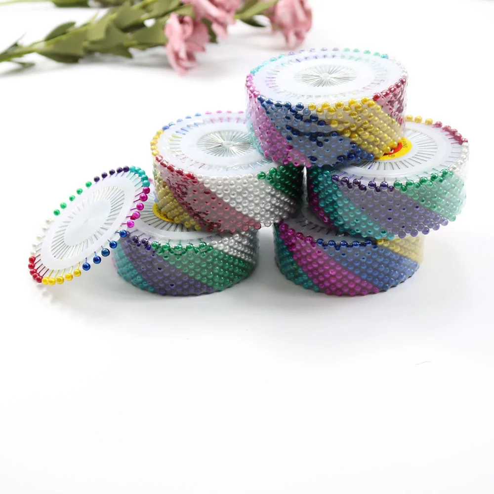 Muslim Brooches Accessories Women Pearl Hijab Pins Colorful Plastic Scarf Clip Pins Bead Needles Hijab Scarf Pins