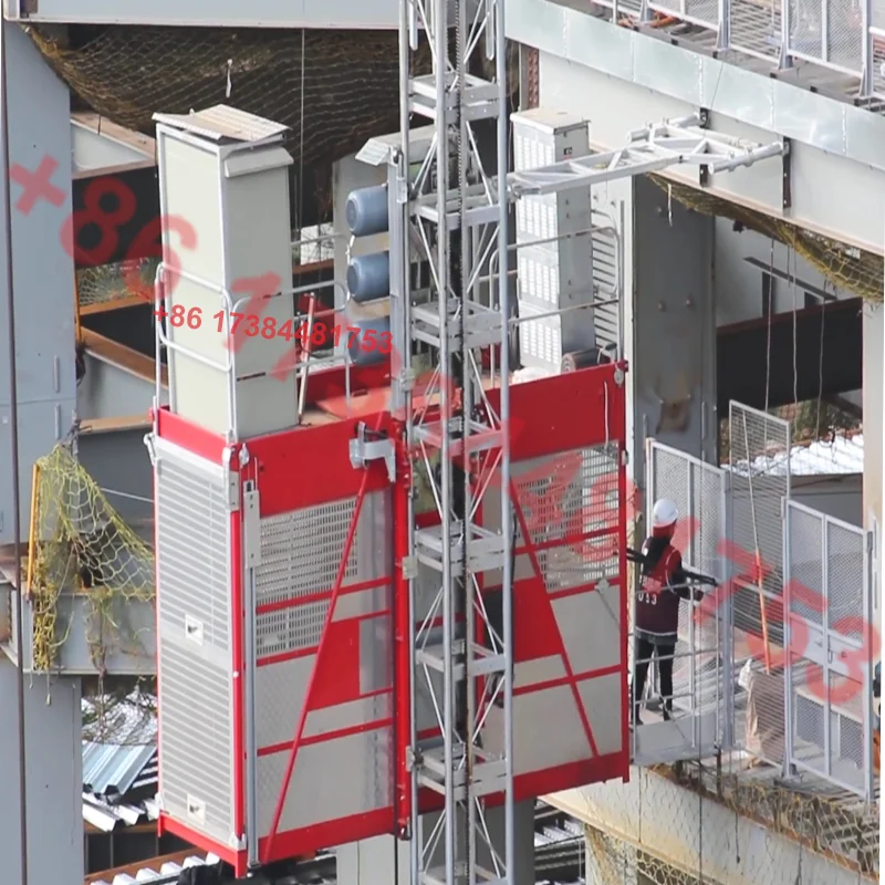 Строительный пассажирский подъемник серии Alimak SL для производства цемента