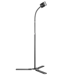 Tablet Floor Stand,Height-Adjustable Gooseneck Stand Universal Long arm tablet stand for smartphone and ipad