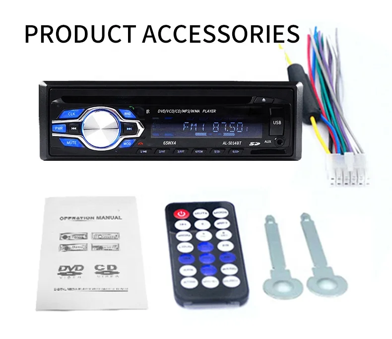 Manufacturer High Quality Low Price Auto Radio Stereo 12V and 24VBT Car DVD Player