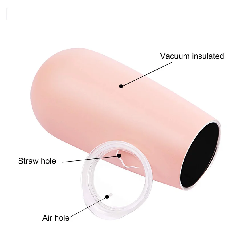 Custom 8oz Double Wall Stainless Steel champagne flute Insulated 16Oz Wine Tumbler Cups With Lid