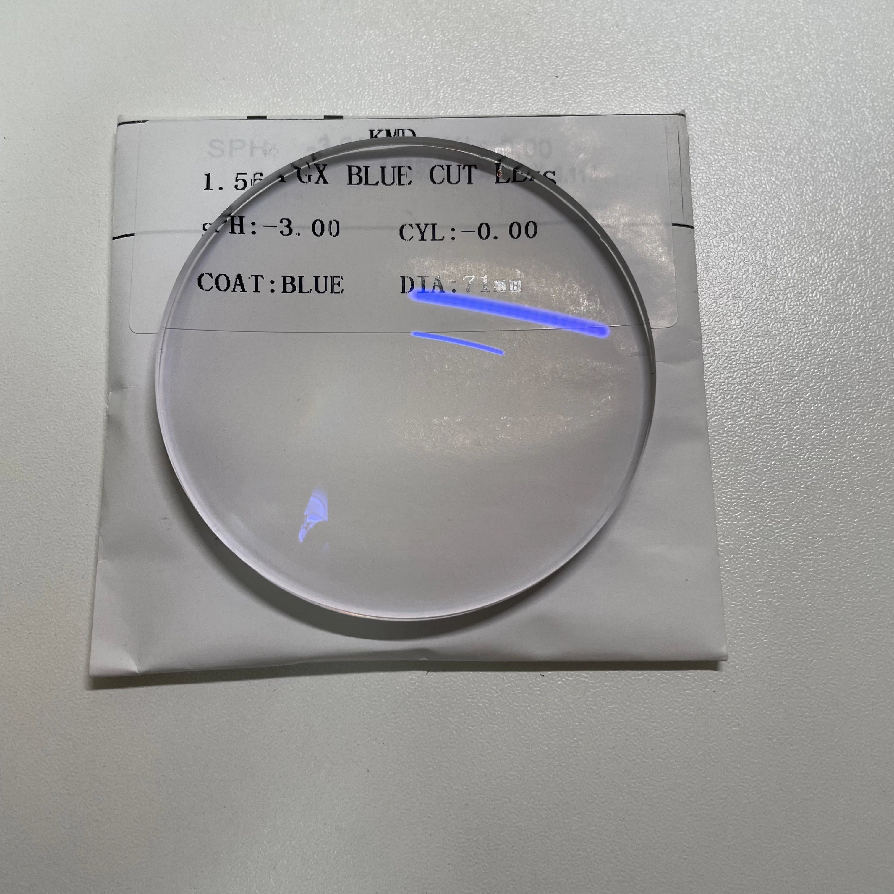 KMD 1.56 PGX HMC Prescription Optical Single Vision Lens For Germany Standard