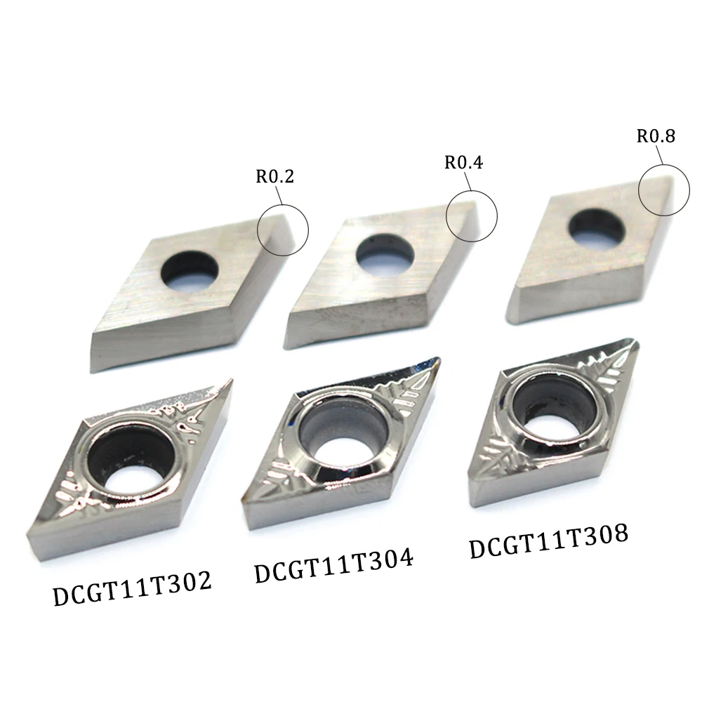 DCGT11T302 DCGT11T304 DCGT070204 AK H01 100% original Insert Milling Cutter Aluminum Alloy CNC Lathe Tool Aluminum Processing