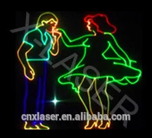 1W RGB Laser Light DJ Shows KTV Disco Party Animation Light DMX512 Music Show Beam Stage Light