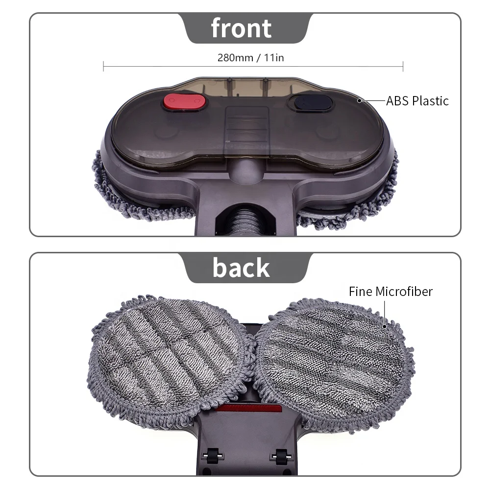 V7 V8 V10 V11 V15 Electric Mop Brush Head for Dysons Cordless Vacuum Cleaner Household Replacement Parts Made of Plastic