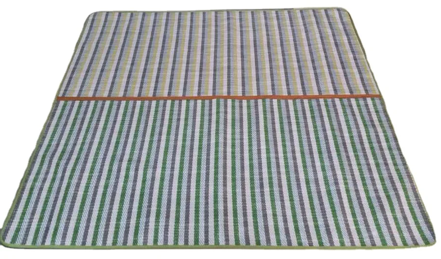 Nice design folding picnic mat, camping mat, straw beach mat