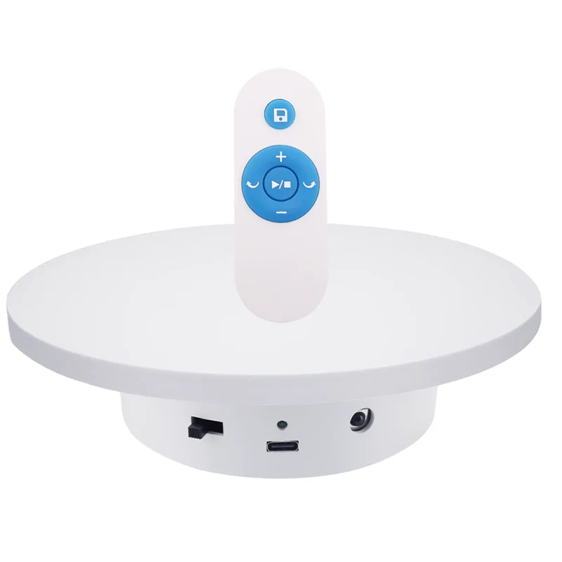ComXim Remote Controlled 25cm/9.8inch  15-30kgs Loading Rotating Stand Product Shooting Electric Turntable