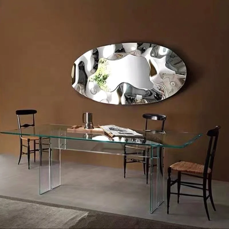 Металлические настенные украшения 3D художественные креативная гостиная ресторан из нержавеющей стали ковры