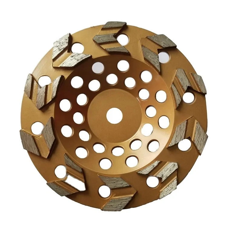 Arrow shape segment Diamond Grinding Cup Wheels for concrete granite and marble manufacturer
