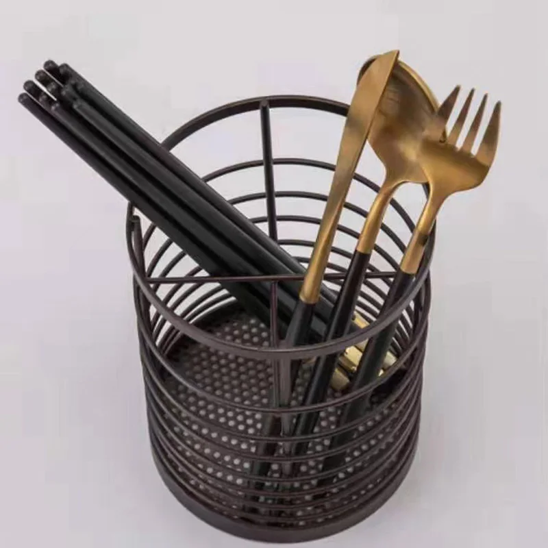Kitchen chopsticks shelf cutlery cage draining rack knife set and fork rack kitchen storage household artifacts