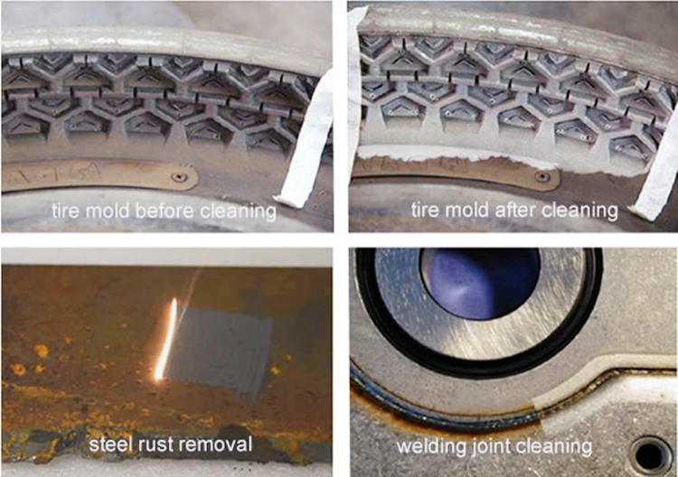 Hongniu 1000W fiber laser Hand-held cleaning head laser cleaning gun for Rust removal laser cleaning machine