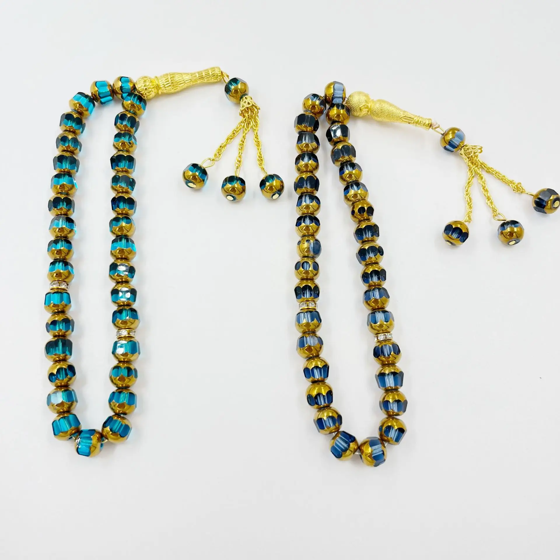 10mm 33Pcs Crystal Prayer Beads Bracelets Unisex Women Men on Hand Muslim Islamic Prayer Beads Necklace Bracelet