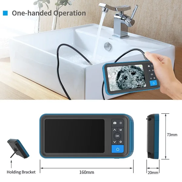 Vehicle diagnostic tools dual lens borescope endoscope inspection camera