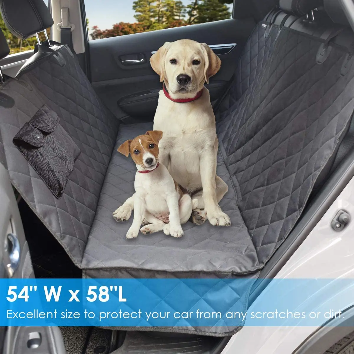 Dog Back Seat  Pets Waterproof Pet Seat Cover for Cars Trucks SUVs