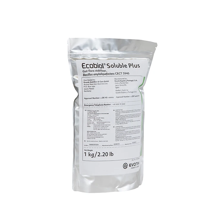 
Кормовые биотики Ecobiol Soluble Plus Bacillus для корма свиней и аквакультуры 
