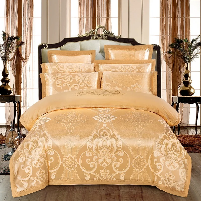 100% cotton jacquard bed sets Hand embroidery bed cover/wholesale bed sheets BS524