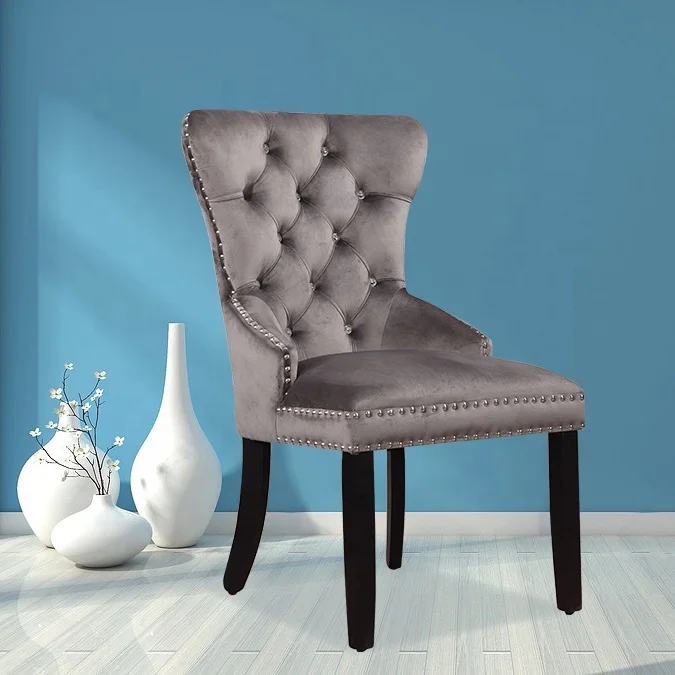 Diningzhi, лидер продаж в Европе, латунный бархатный льняной синтетический кожаный обеденный стул для отеля