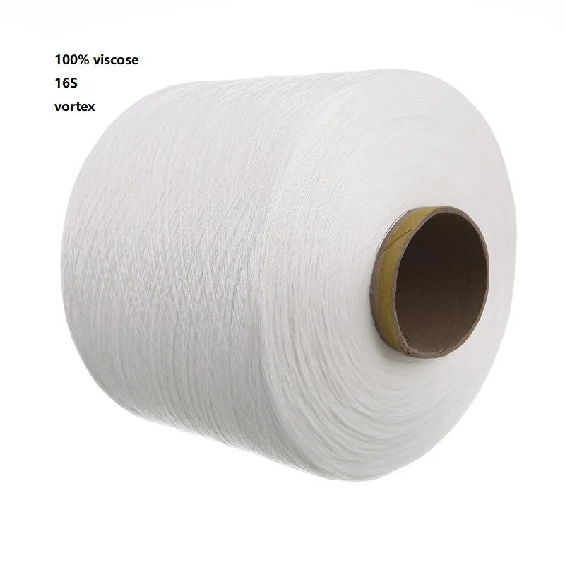 100% Viscose 16S/1 Vortex Yarn Wholesale Raw White Yarn Wholesale Yarn For Knitting