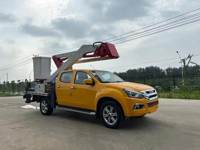 Best ISUZU Pickup 14-M aerial work Platform vehicle Insulated Bucket Truck high altitude work vehicle overhead working Truck